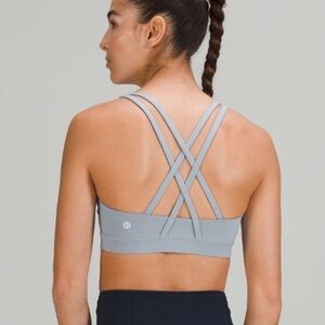 Lululemon size 6 energy bra. NWT. Chambray color.